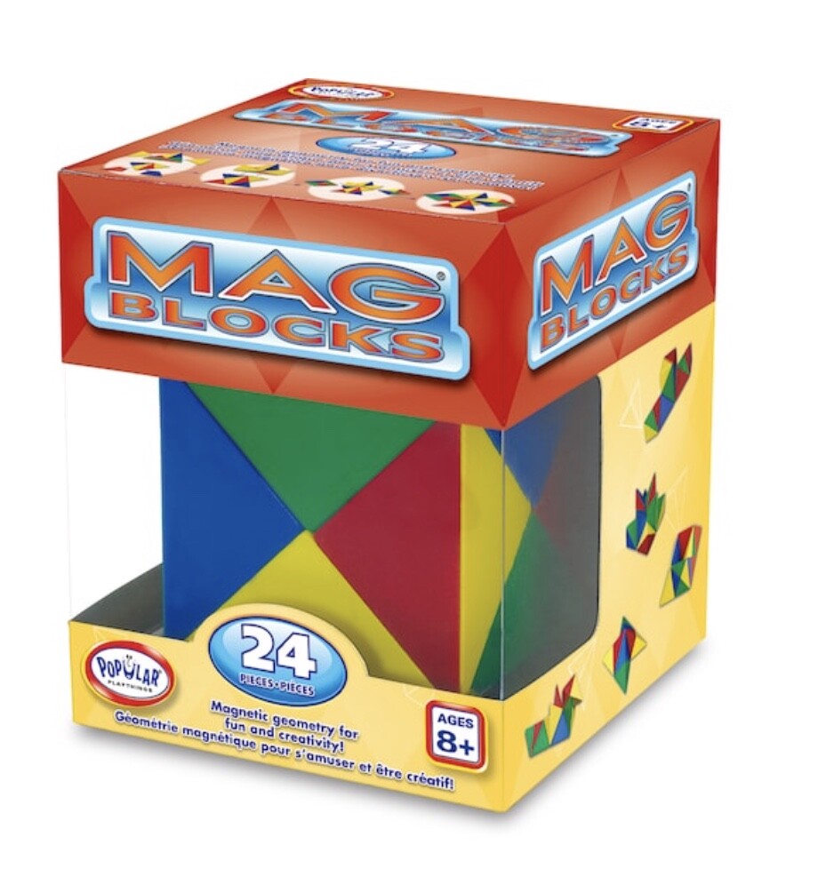 Popular Playthings® Mag-Blocks® 24-Piece Set Puzzle/Game