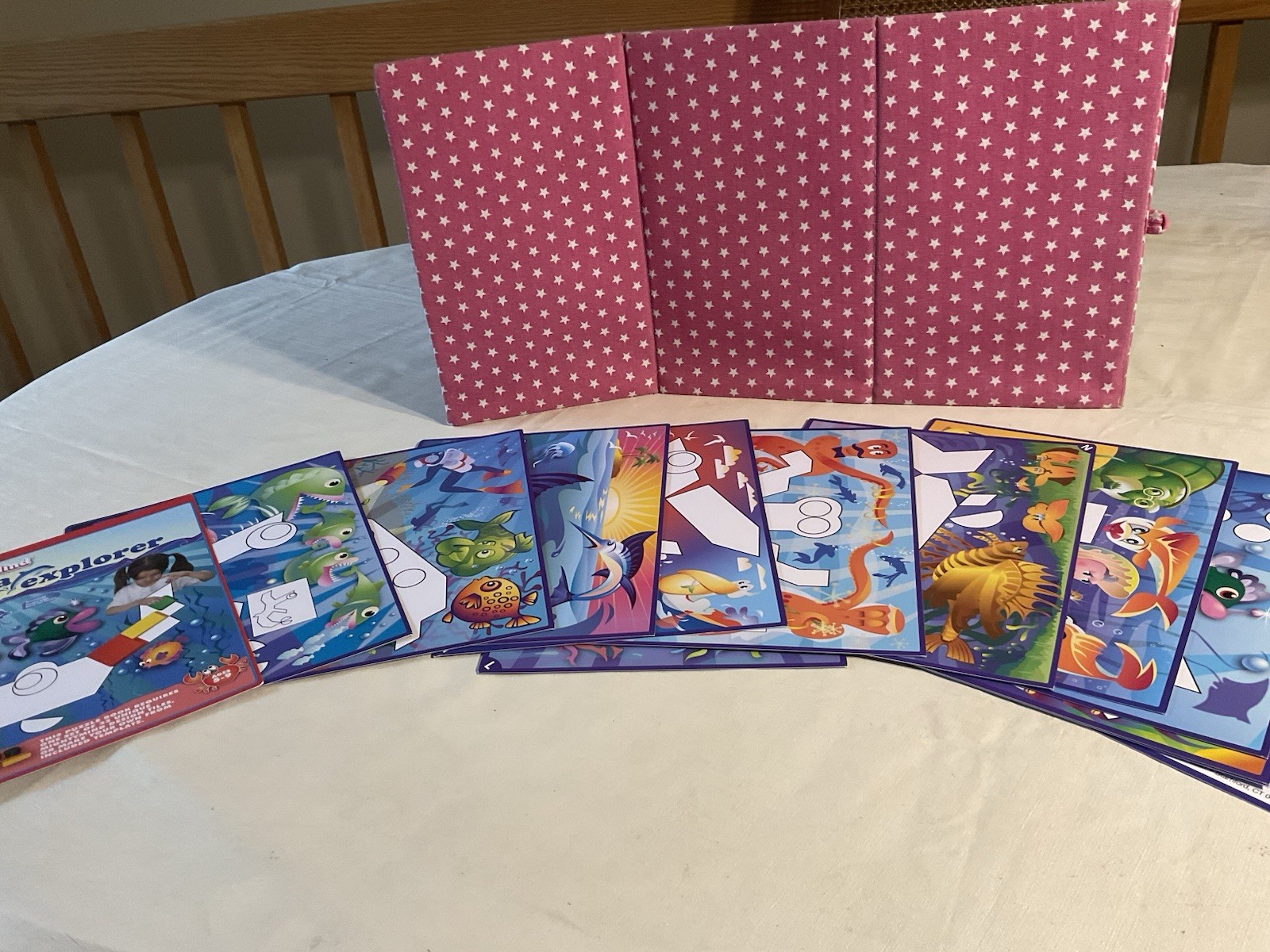 2008 LEISURE LEARNING MAGNETIC MIGHTY MIND SEA EXPLORER TILES & PATTERN CARDS