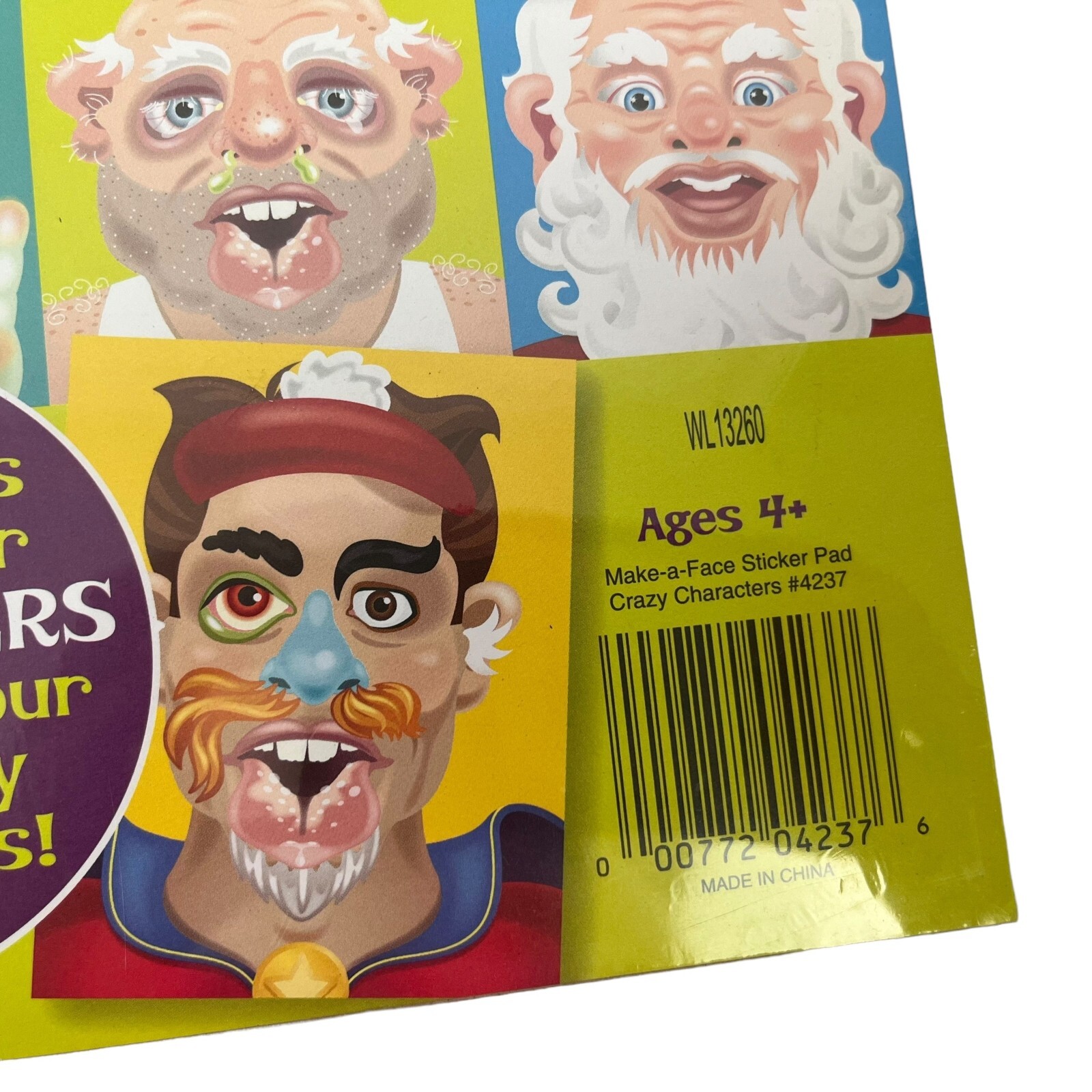 MELISSA & DOUG Make A Funny Faces Stickers Pad NEW SEALED
