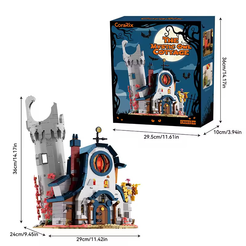 Magic Owl House Building Blocks Kits Assembly Street View Bricks Mystic Forest