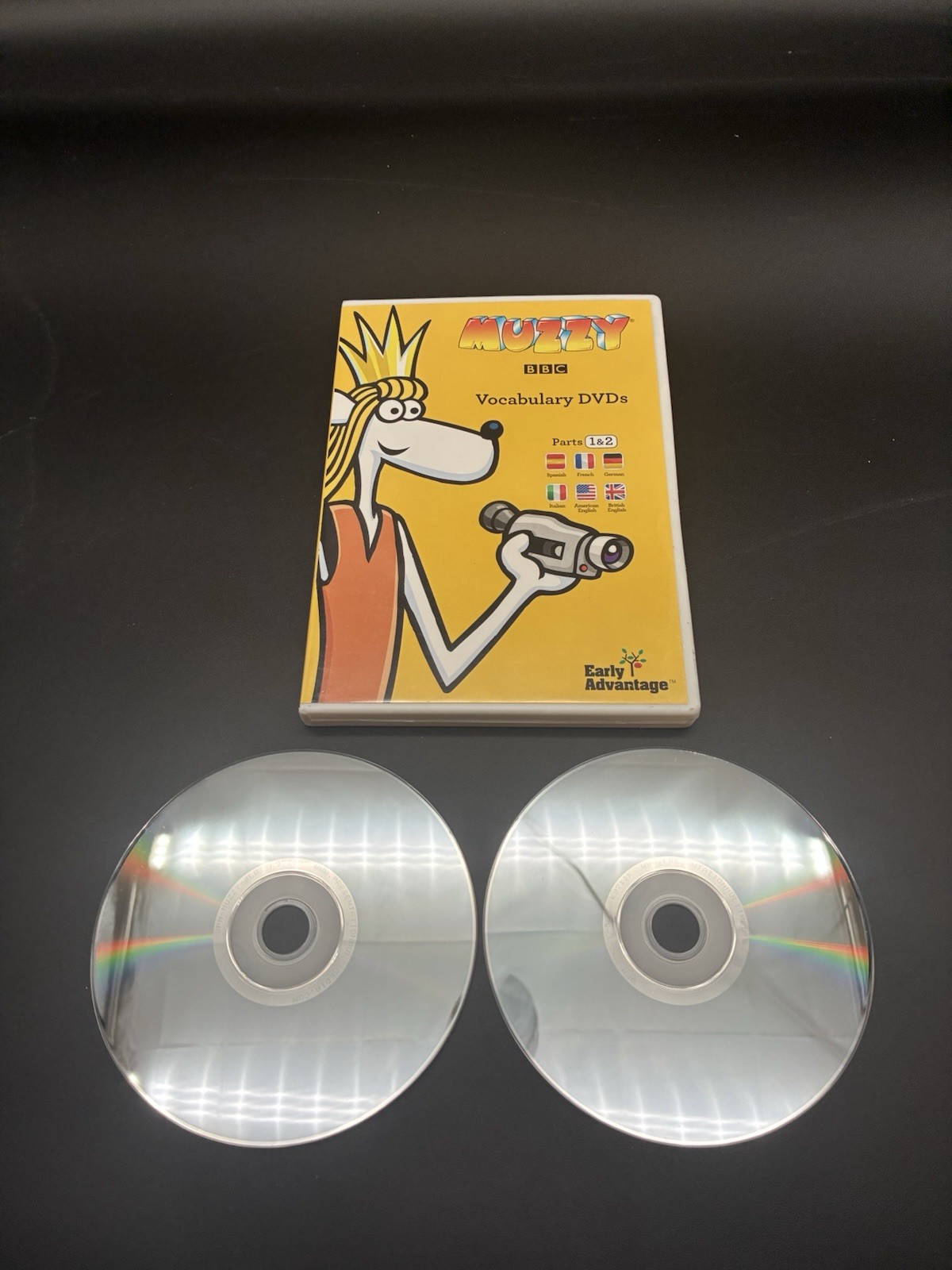 Muzzy BBC DVDS BOOK Multilingual 7 Disk Box Set