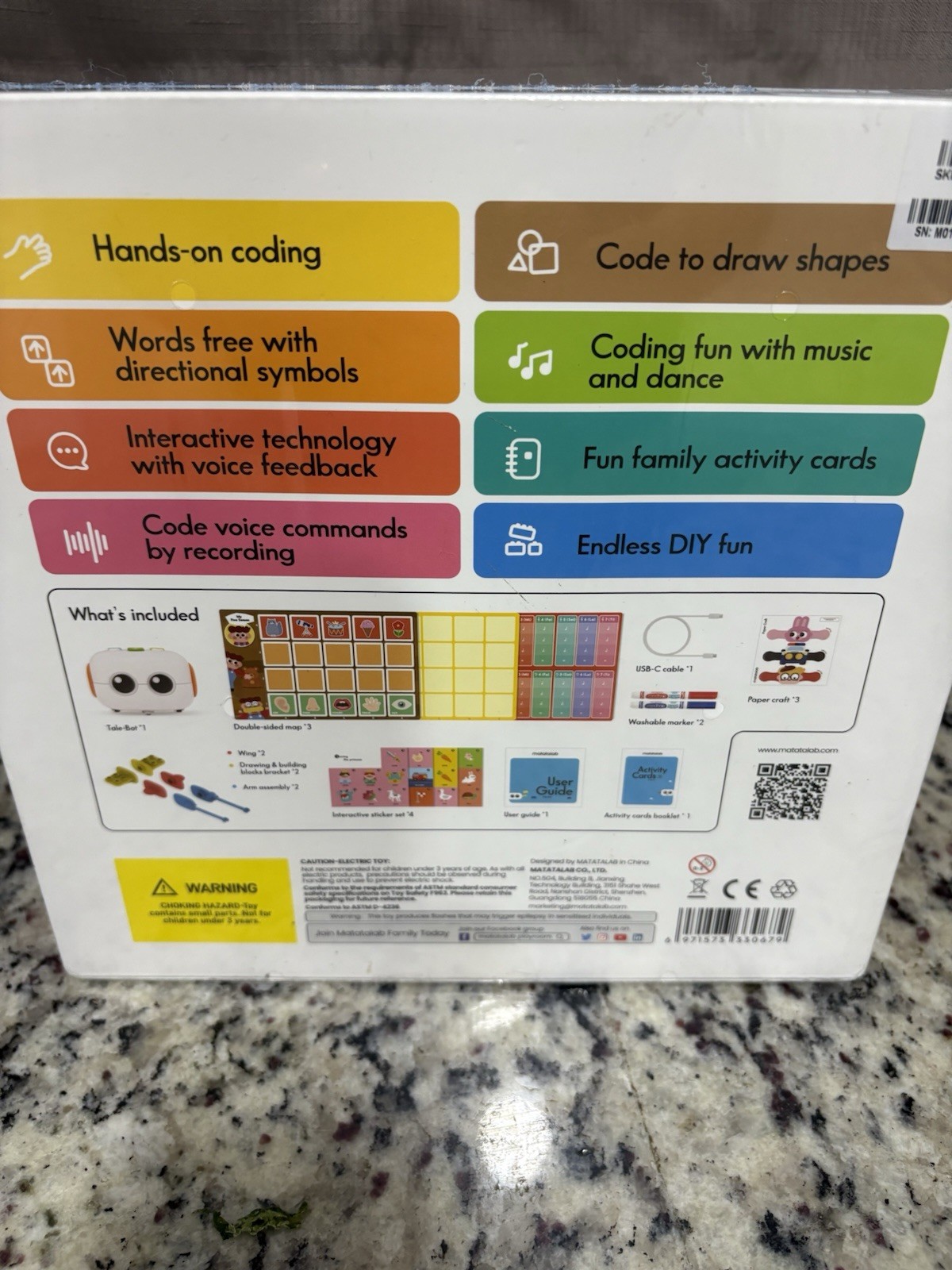 Matatalab Tale Bot Hands On Educational Coding Robot For Kids – NIB – SEALED-