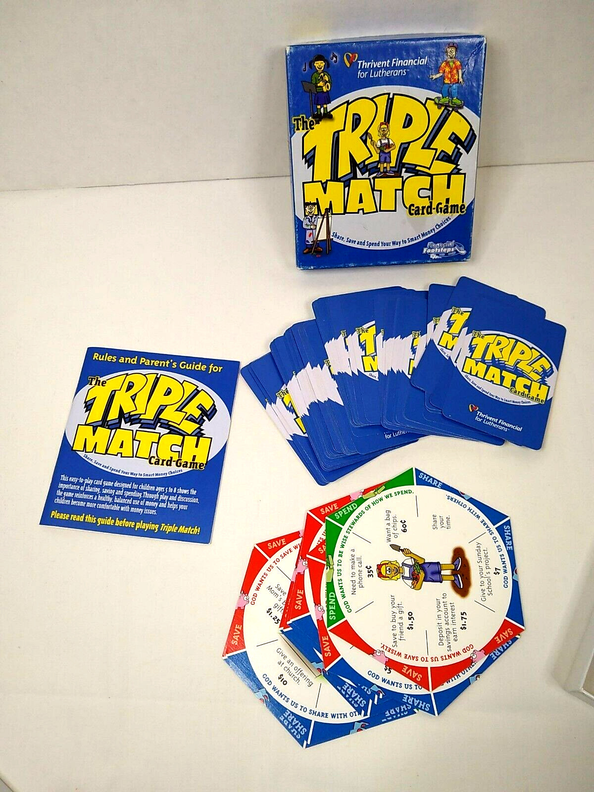 Triple Match Card Game Share, Save and Spend Your Way to Smart Money Choices