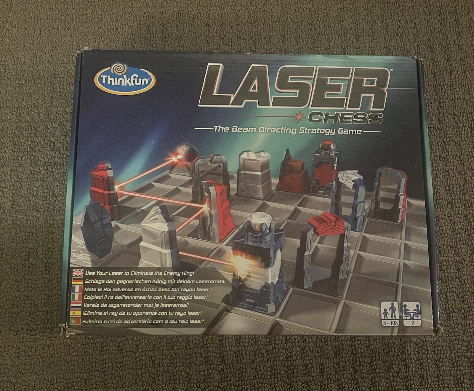 ThinkFun Laser Chess Strategy Beam Directing Game Toy – Like New Played Once MT