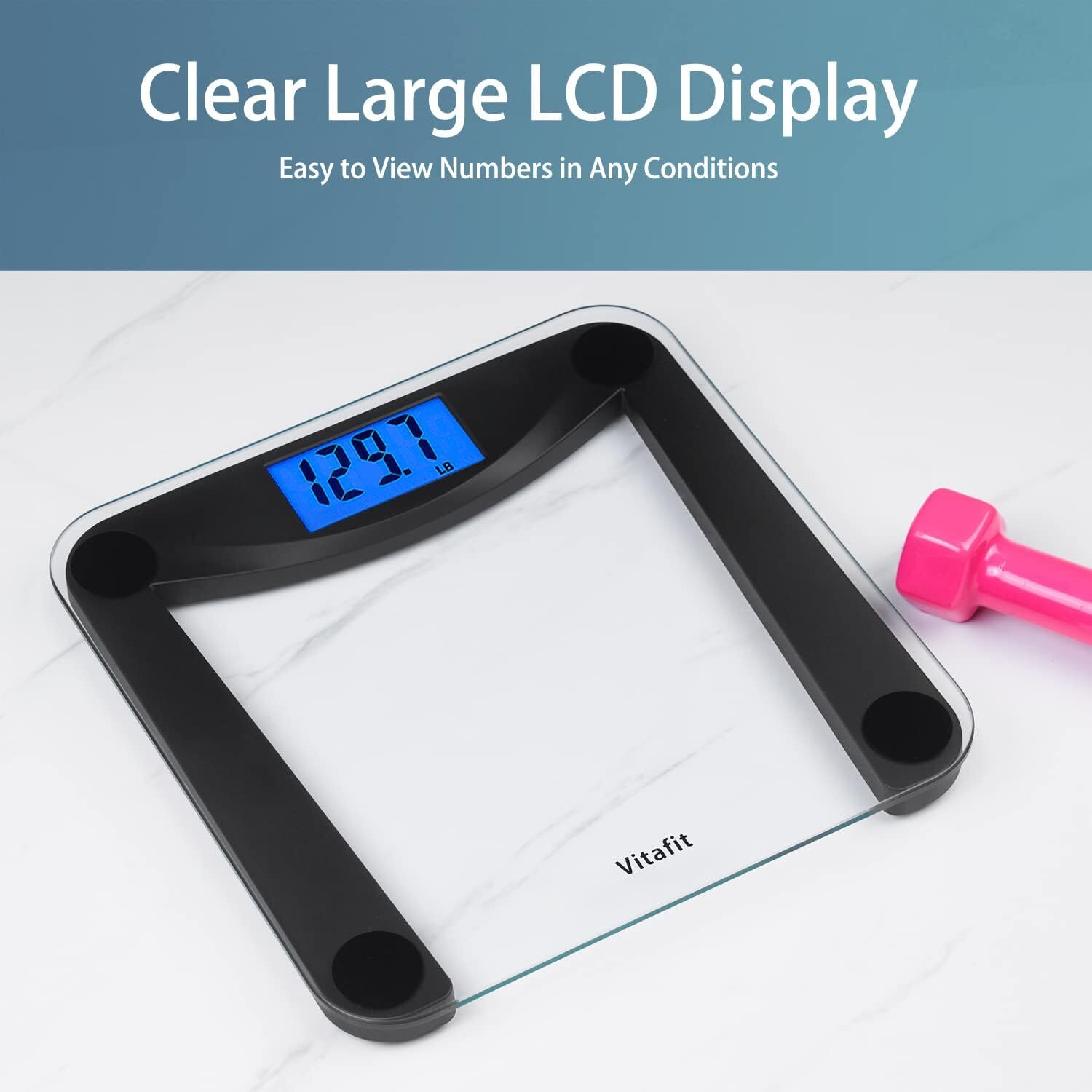 Digital Bathroom Weight Scale for Body Weight, High Accuracy Assured by Weigh.