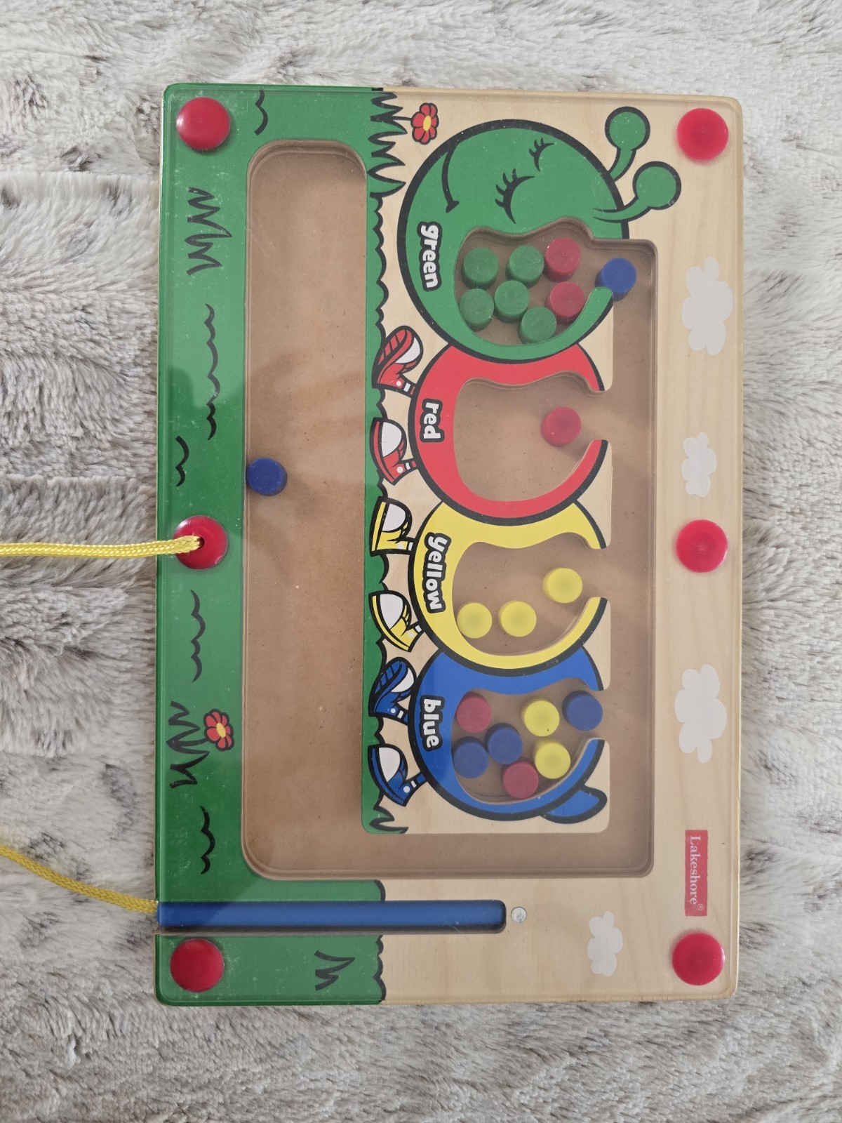 Lakeshore Magnetic Color Sorting Caterpillar Educational Toy, Multicolor