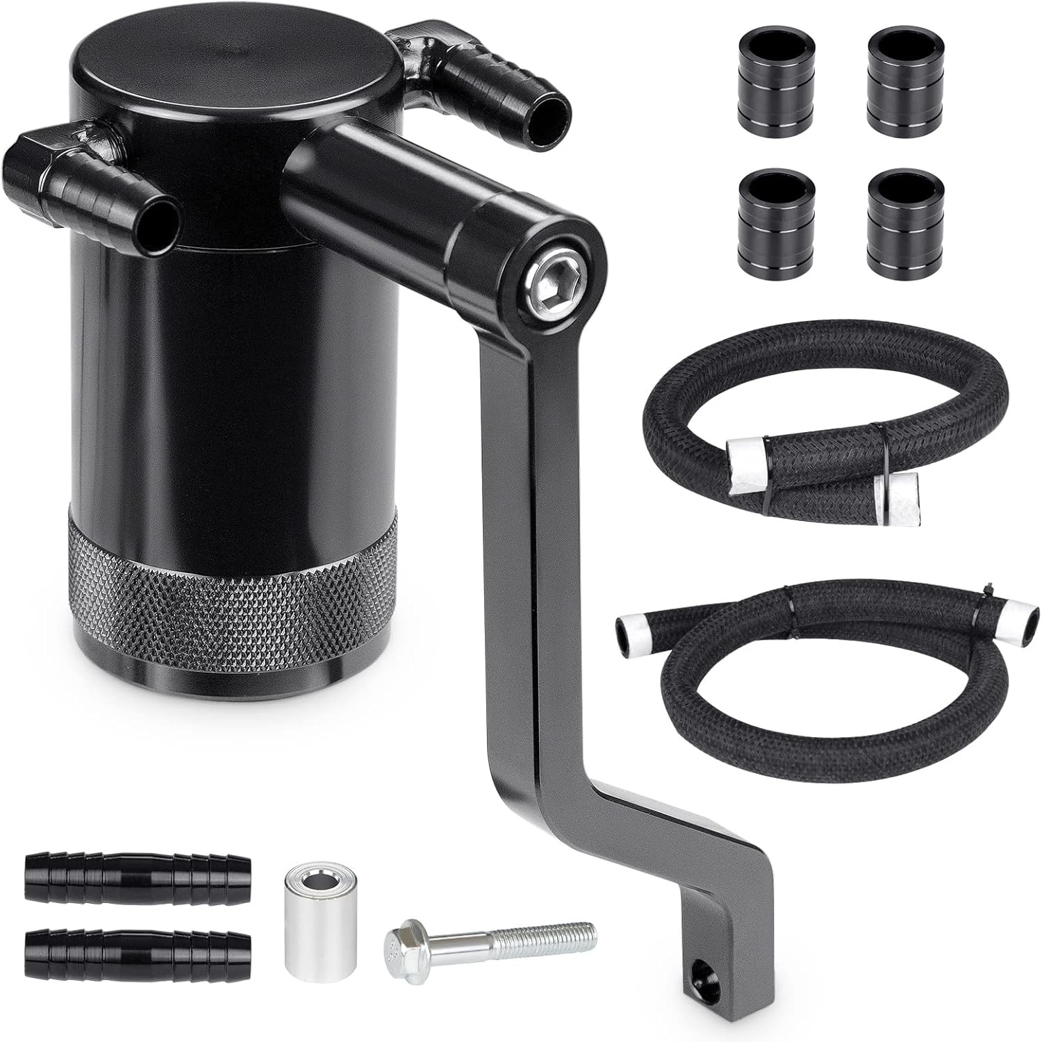 JDMON Oil Catch Can Oil Separator Reservoir Tank Compatible with 2011-2021 Dodge