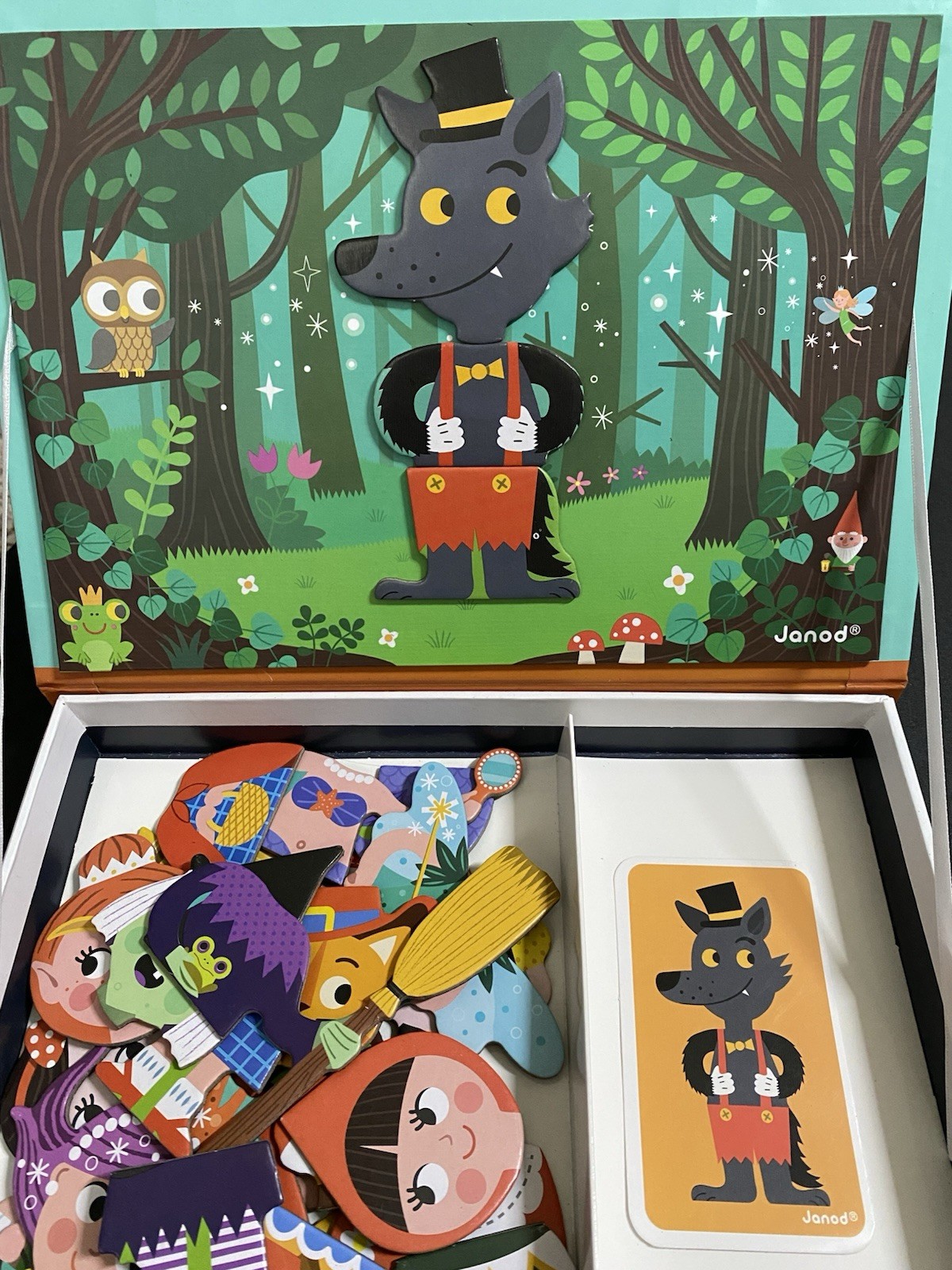Janod Fairytale Magnetic Puzzle Activity 40 Pieces Ages 3-8