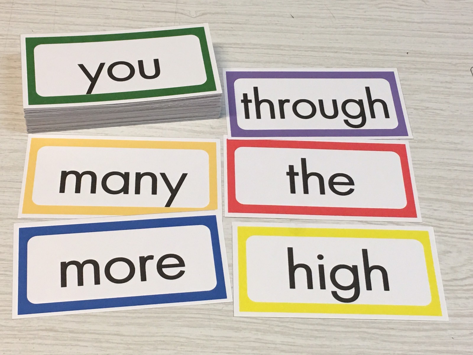 100 WORDS – Cards for Learning Center – 100 Cards- Word Wall Teaching supplies
