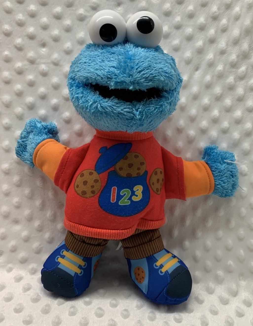 Sesame Street Cookie Monster 12”Plush 2013 Talks Counts Sings Hasbro Tested