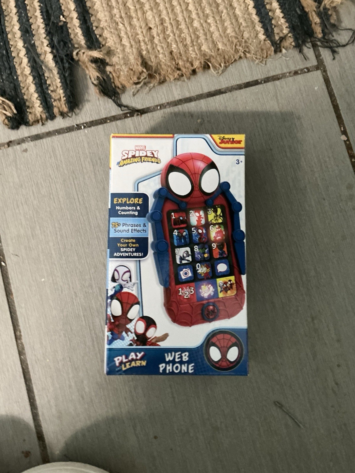 Marvel Spidey and His Amazing Friends Web Phone Educational Toy Red Blue Ages 3+