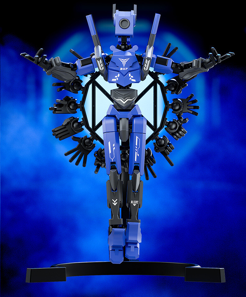 Mechanical Sentinel Magnetic Humanoid Multi-Gesture Fully-Joint Movable Assembly