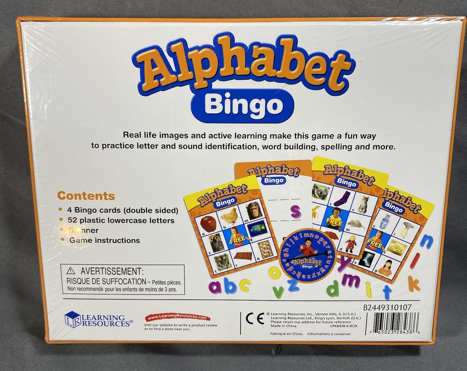 Learning Resources Alphabet Bingo Build Vocabulary Game 3+ NEW Homeschool