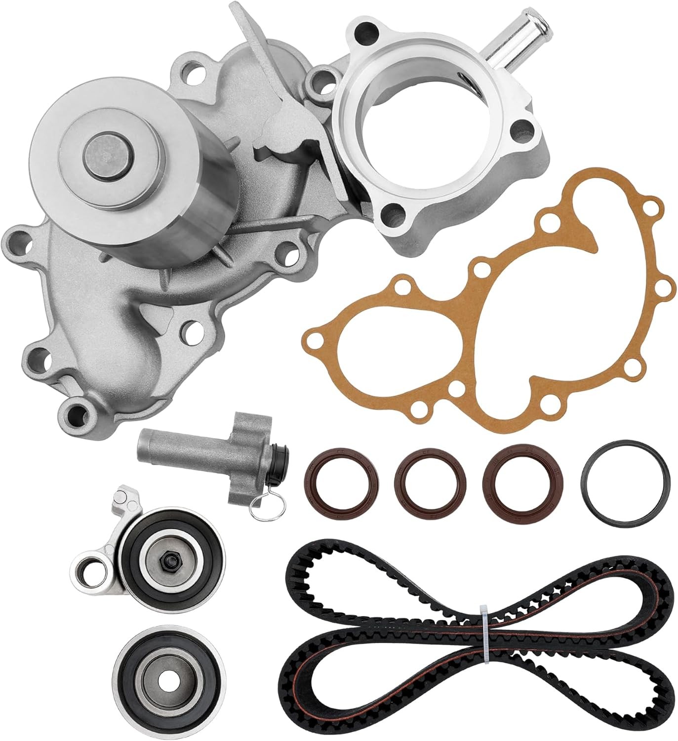 Engine Timing Belt Kit with Water Pump, Compatible With 1995-2004 Toyota