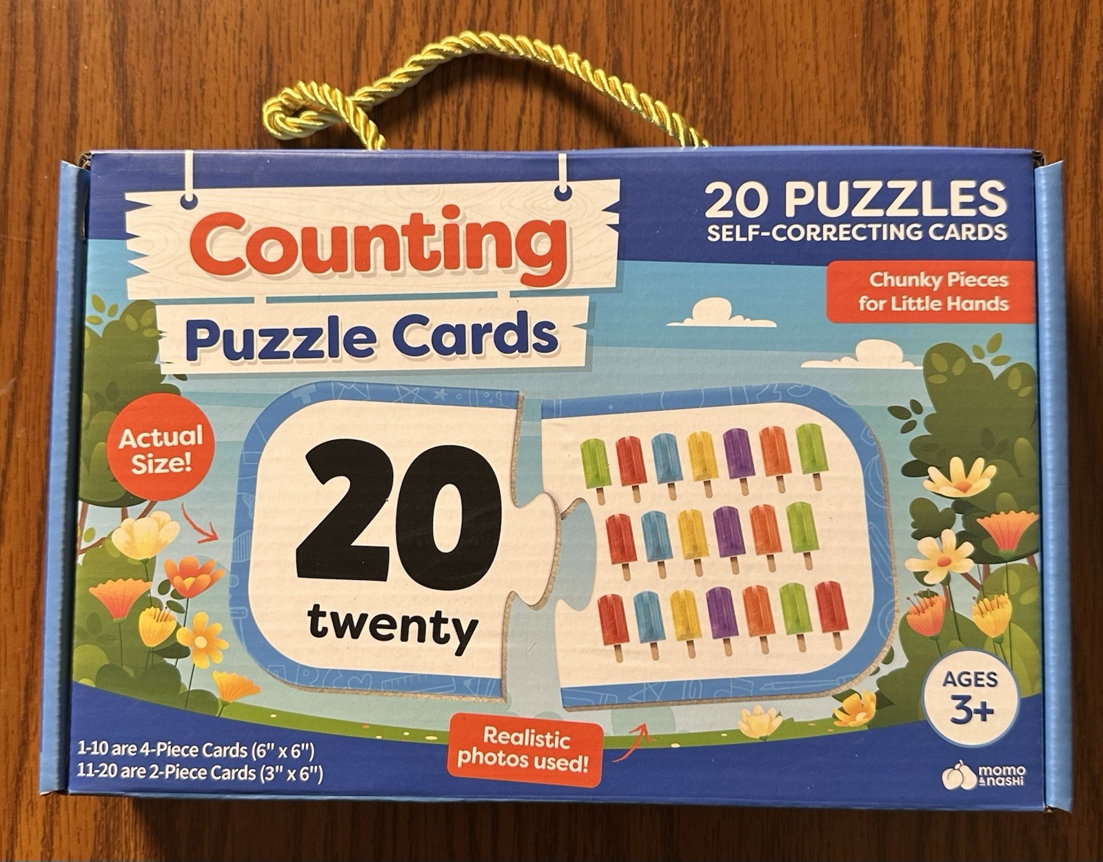 Counting Puzzle Card Set NIB Ages 3+ 20 Puzzles Learn Basic Numbers & Counting