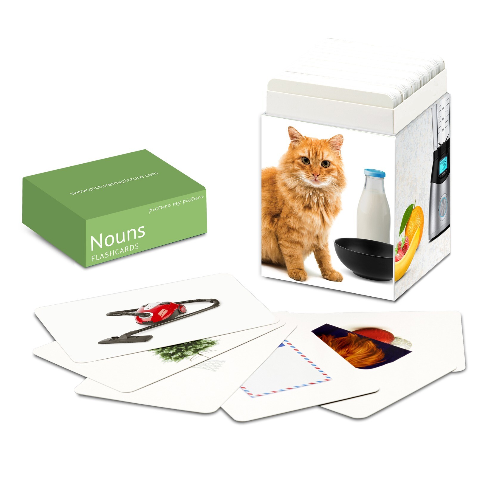 Nouns Flash Cards | 200 Language Photo Cards | Speech Therapy and ESL Materials