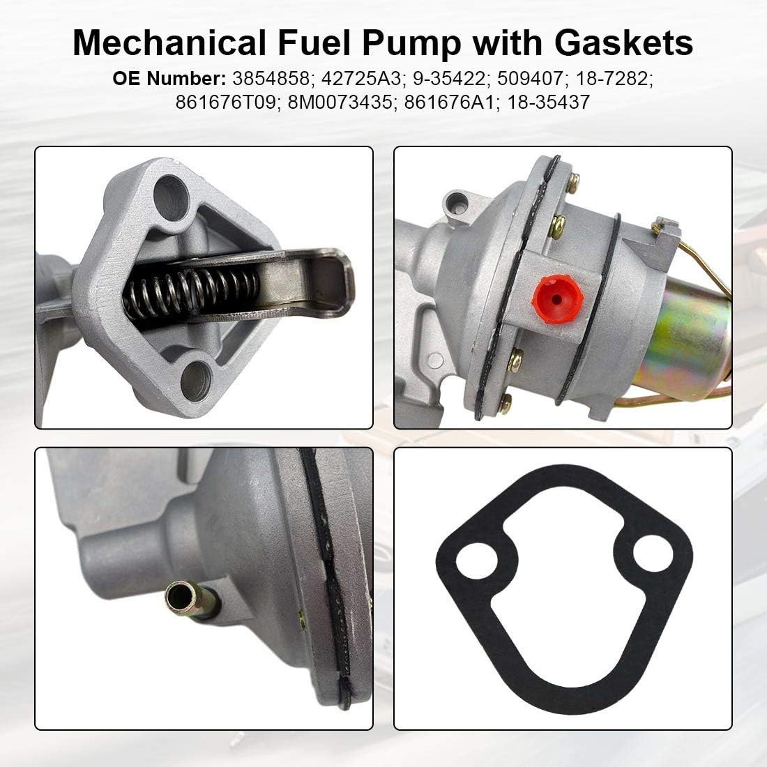 Mechanical Fuel Pump Fits for MerCruiser Mercury Marin MC120 MC165 MC170 MC18…