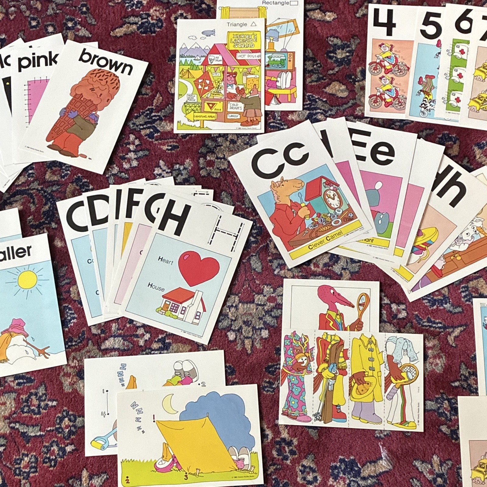 Vintage Classroom Posters & Educational Activities Lot 1981 Homeschool Class
