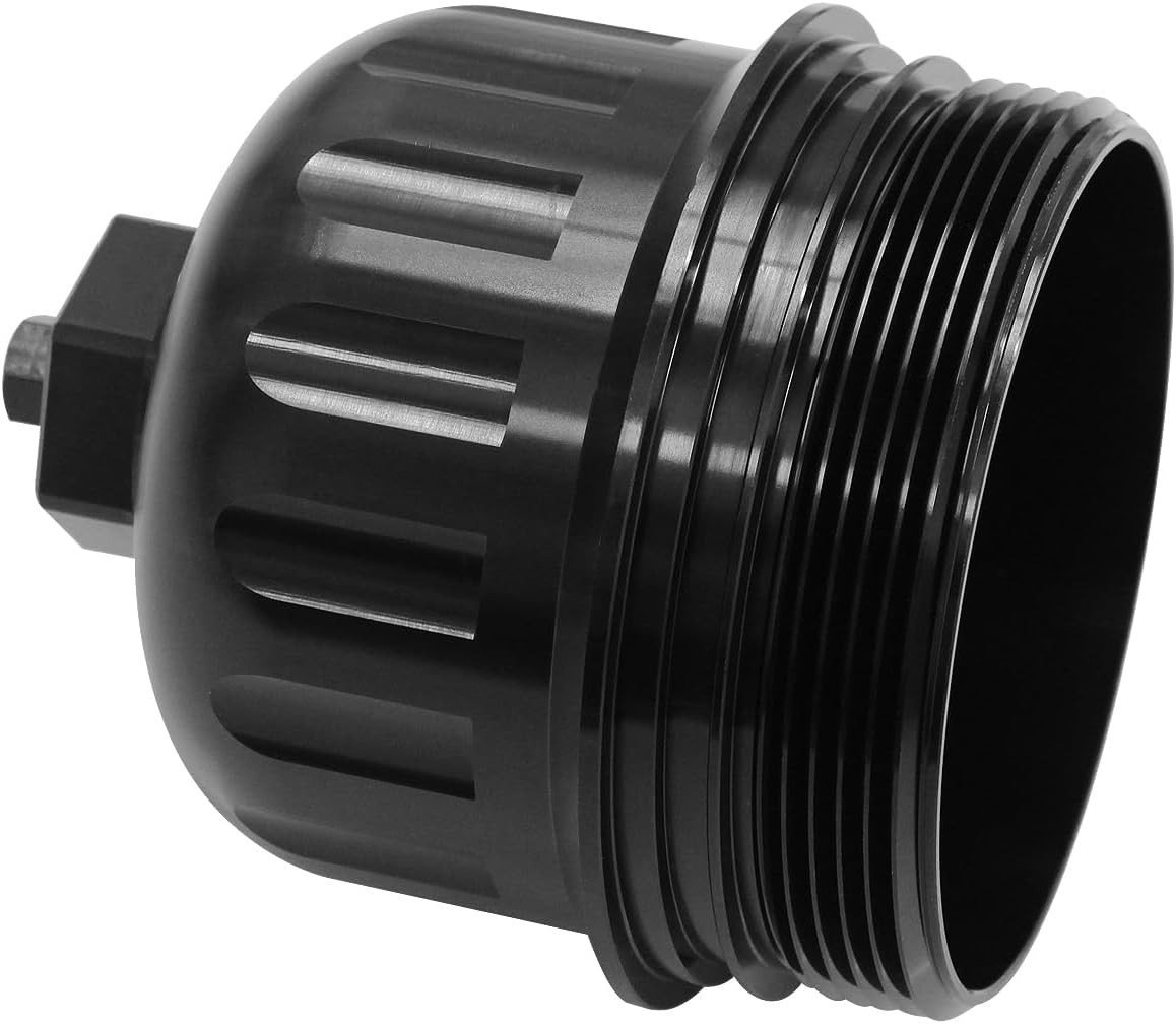 Billet Fuel Filter Housing Cap Compatible with 2017-2019 Chevy/GMC 6.6L L5P