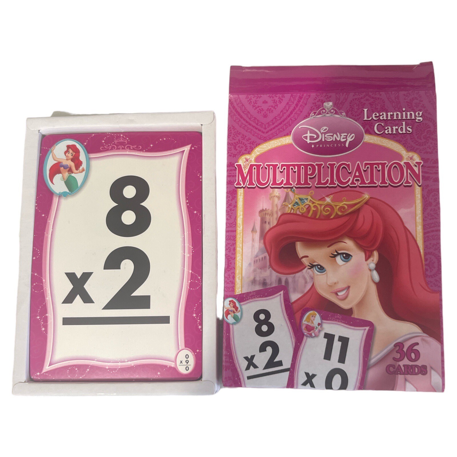 DISNEY LEARNING FLASH CARDS Age 3+, 36 Cards multiplication, aerial