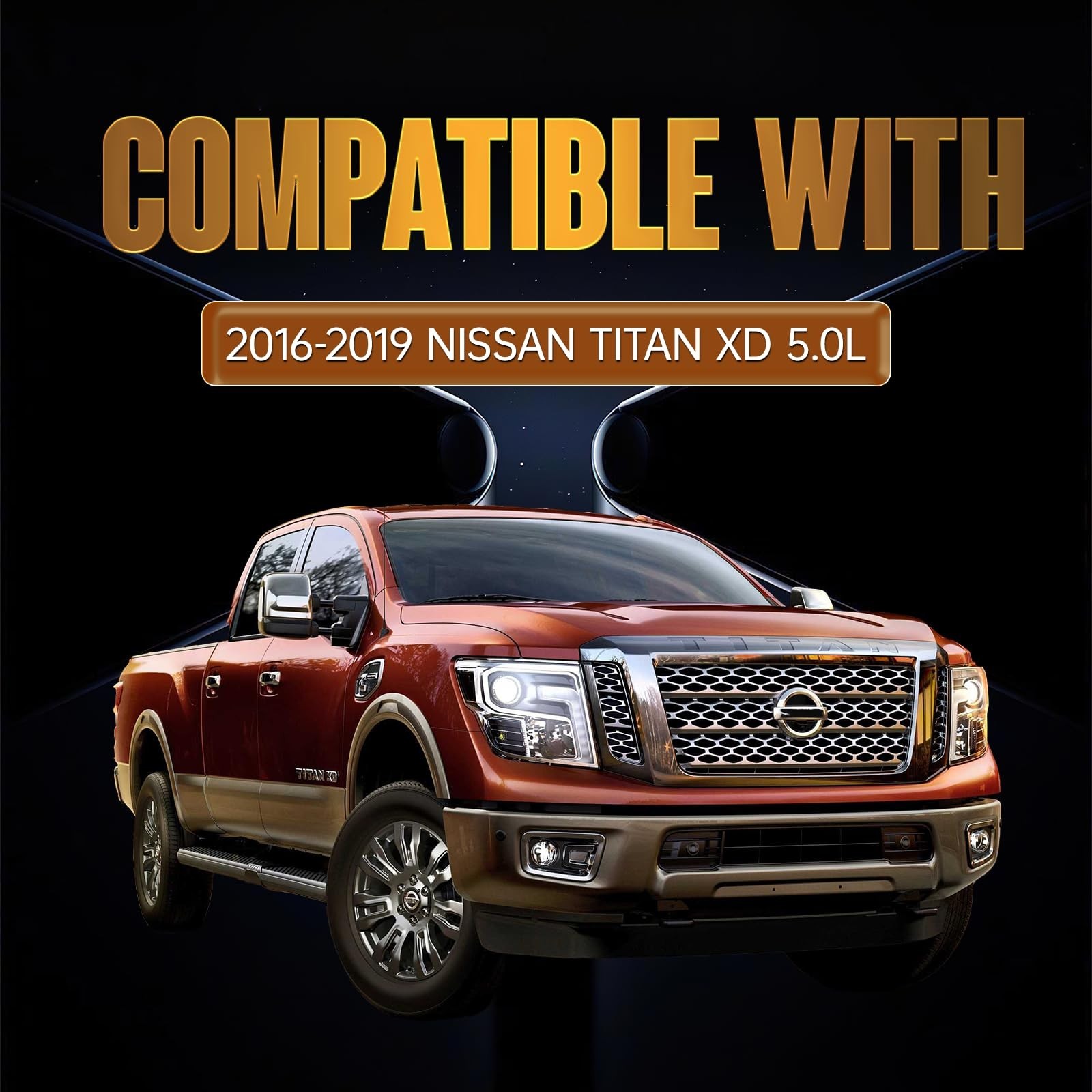 Fuel Oil Filter Kit Fits Nissan Titan XD 2016-2019 | Fits 5.0L V8 Diesel Engi…