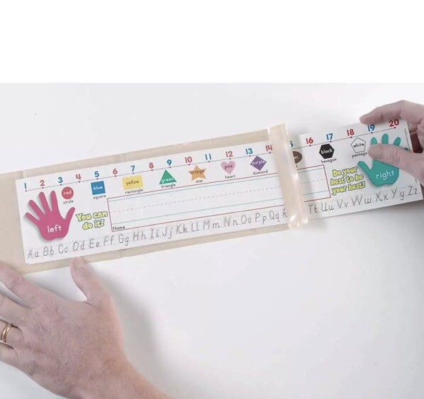Name Plate Pockets Clear View Large Self-Adhesive 4.75x19in Pack Of 25 New