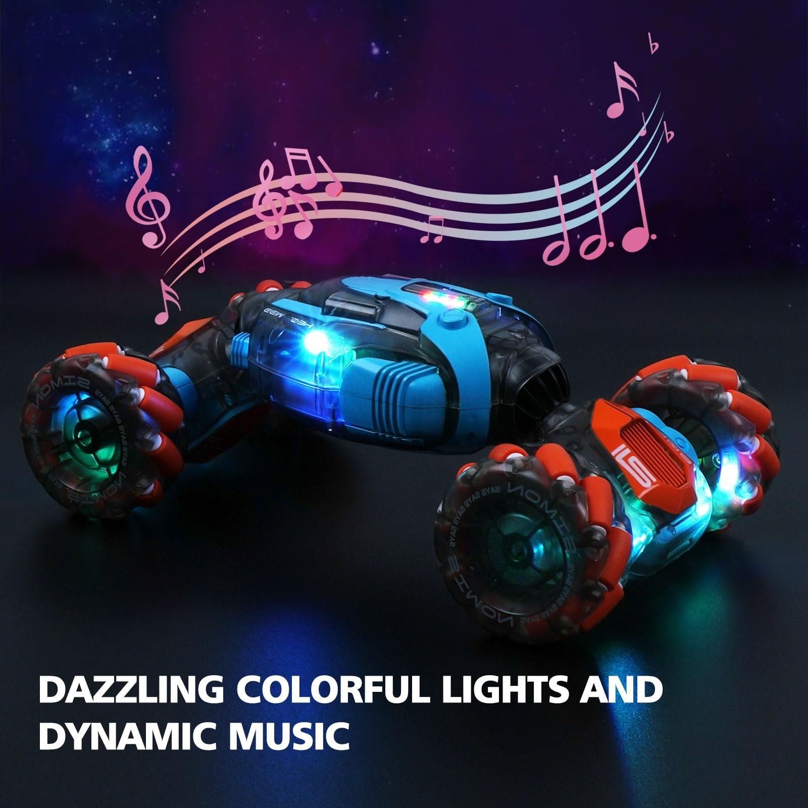 MagicKidz Gesture Sensing RC Stunt Car for Kids – Birthday Gifts for Boys 5 6…