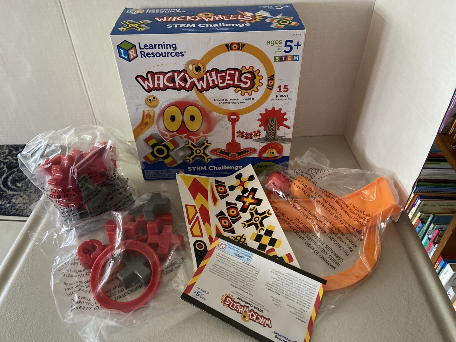 Learning Resources LER 9289 Wacky Wheels Stem Challenge Ages 5+ *NEW*
