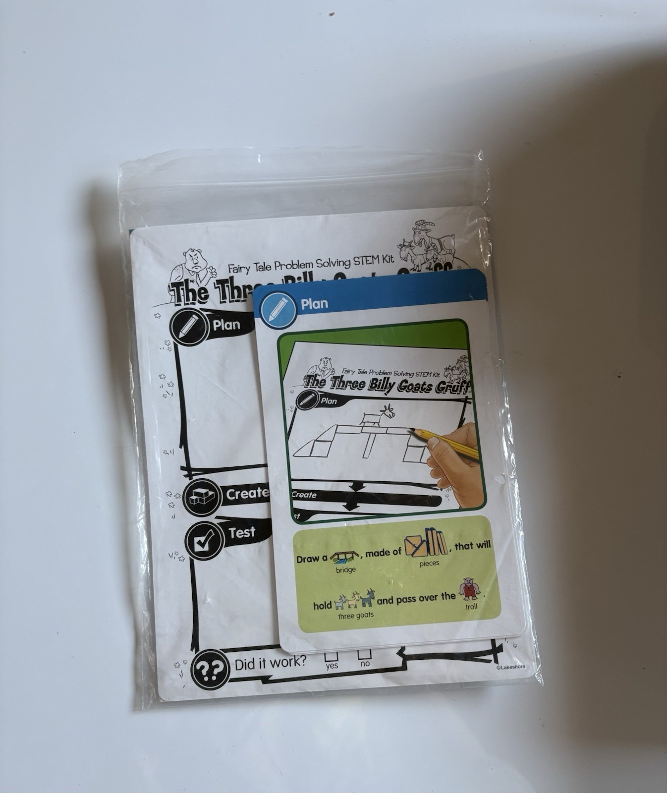 Lakeshore STEM Fairy Tales Problem Solving Kit – THE THREE BILLY GOATS GRUFF