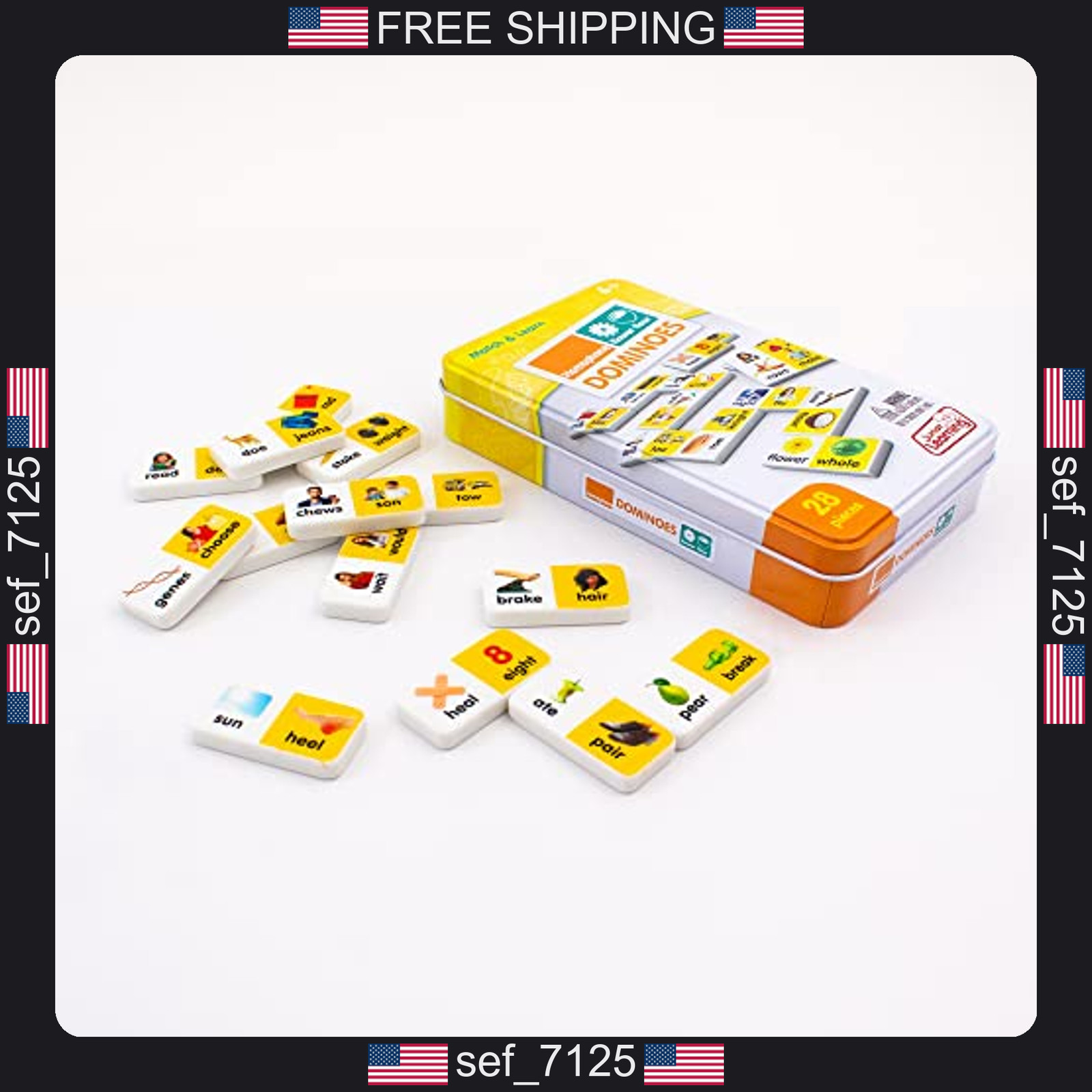 Junior Learning Homophone Match & Learn Dominoes