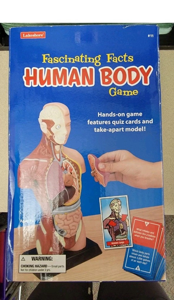 Lakeshore Human Body Activity Tub New And Human Body Pull Apart Game