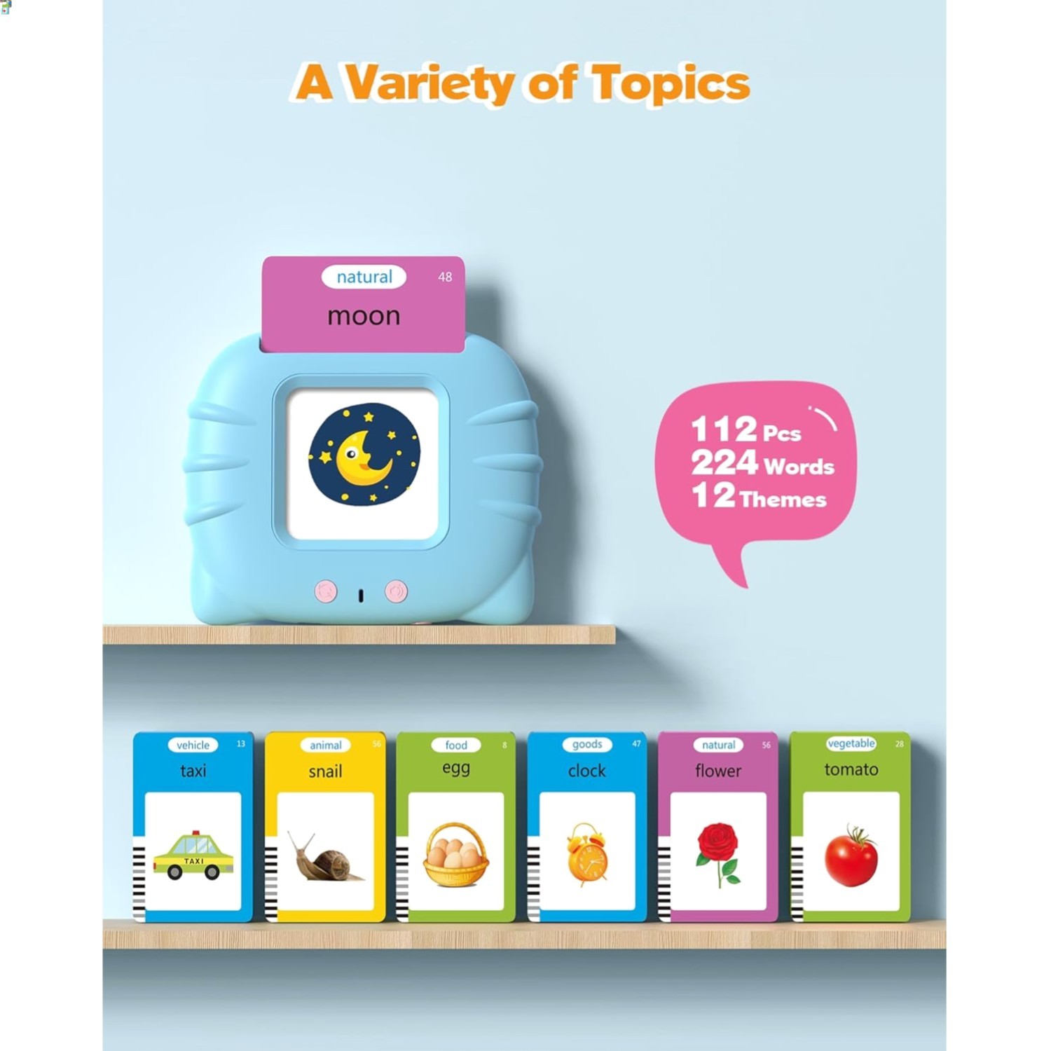 Talking Flash Cards for Toddlers 1 2 3 4 Olds, Montessori Language Learning …