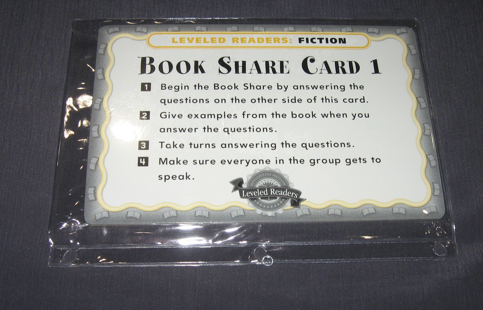 HOUGHTON MIFFLIN LEVELED READERS BOOK SHARE CARDS – GRADE 1 – NEW