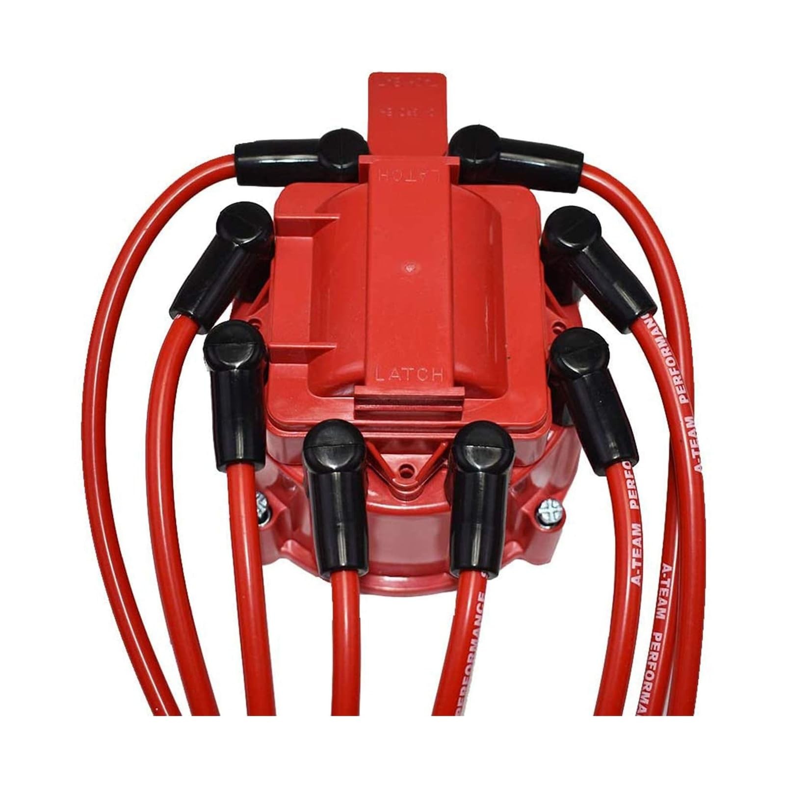 8mm Red Silicone Spark Plug Wire Kit Heat-Resistant Jacket Ignition Set Chevy