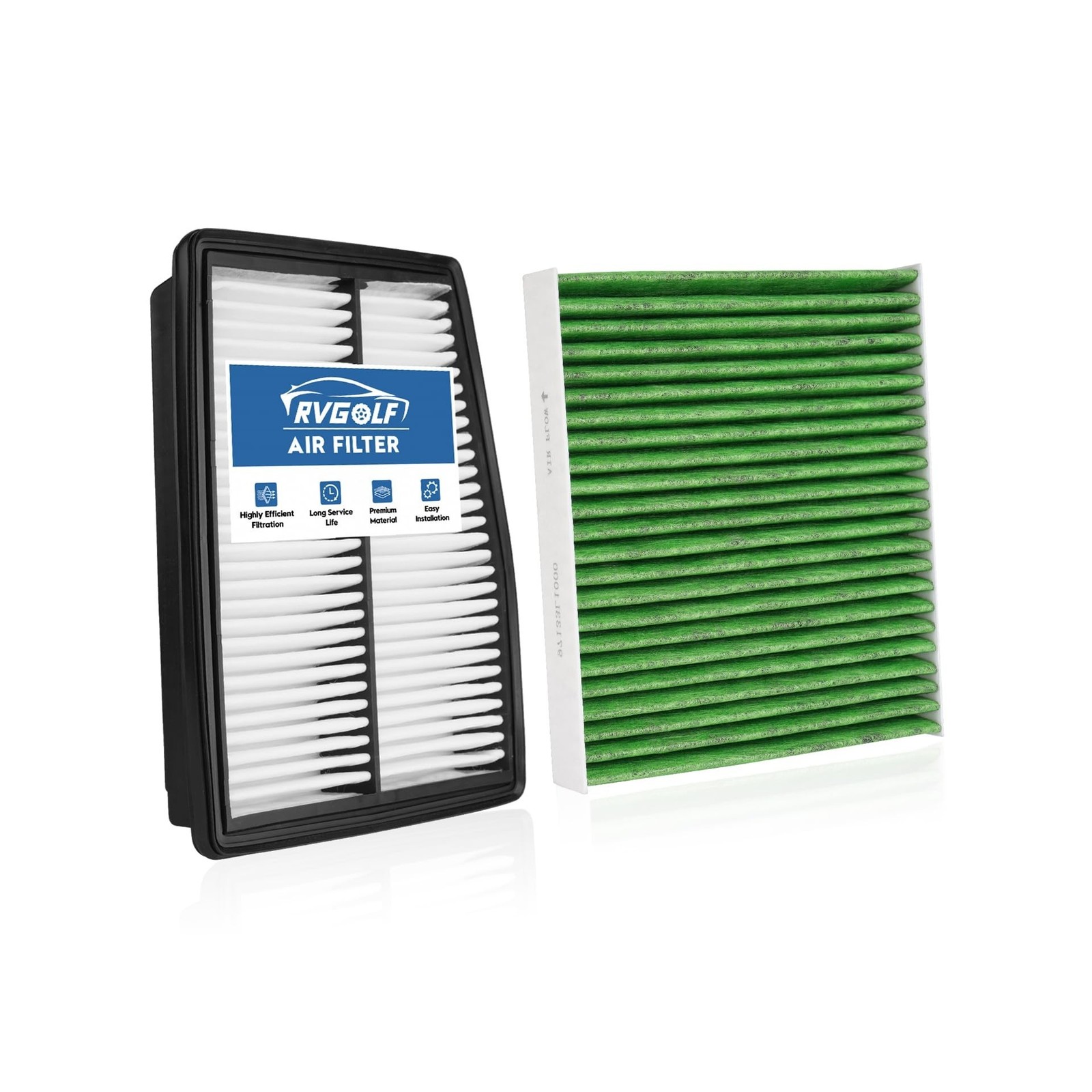 Engine+Cabin Air Filters Fit for HYBRID Hyundai Santa Fe 21-25(1.6L), Sonata …