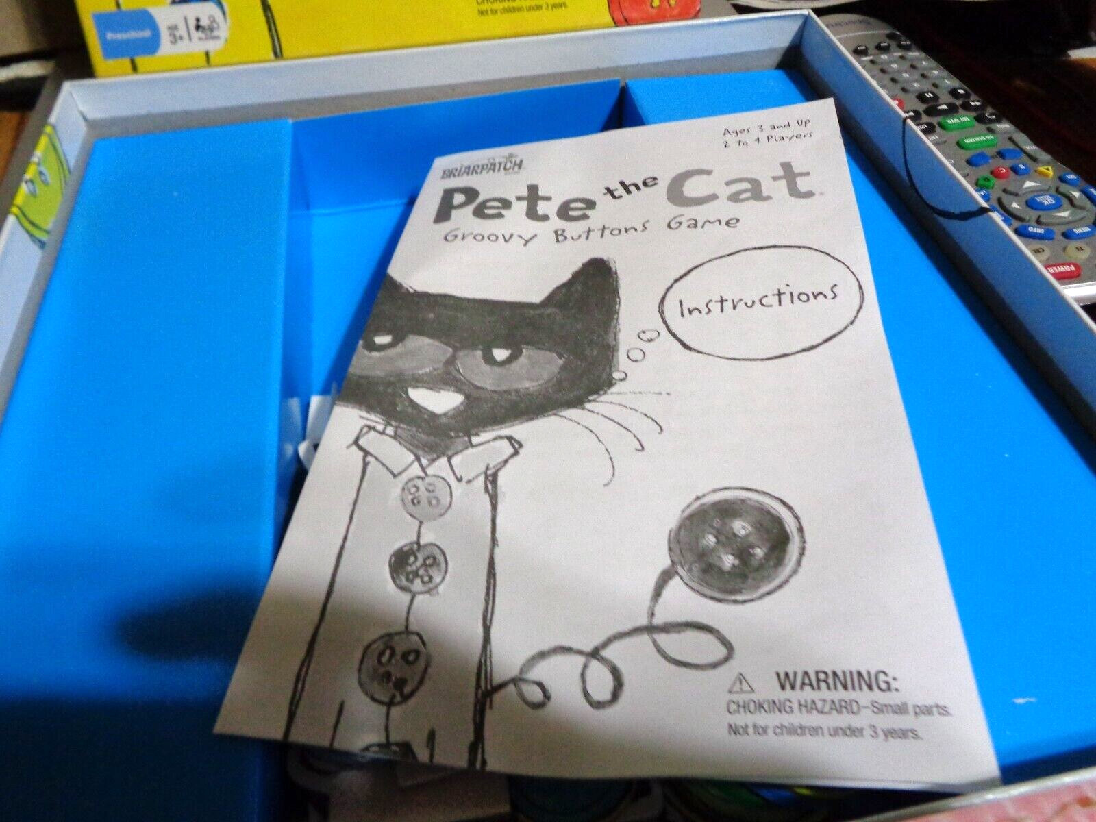Pete the Cat The Groovy Buttons Game Board Game Briarpatch COMPLETE