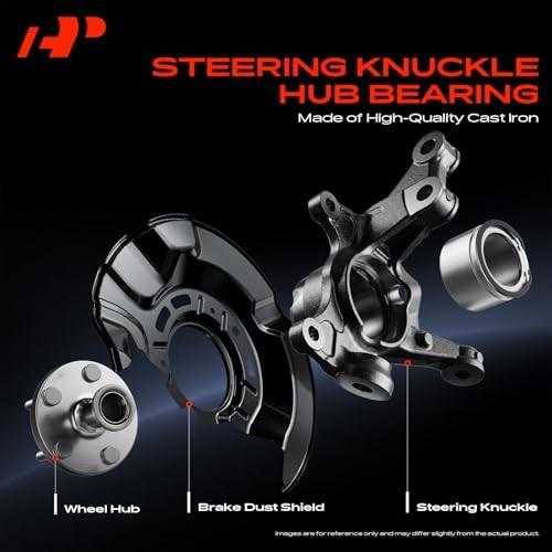 Front Right Steering Knuckle & Wheel Bearing Hub Front Right Passenger Side