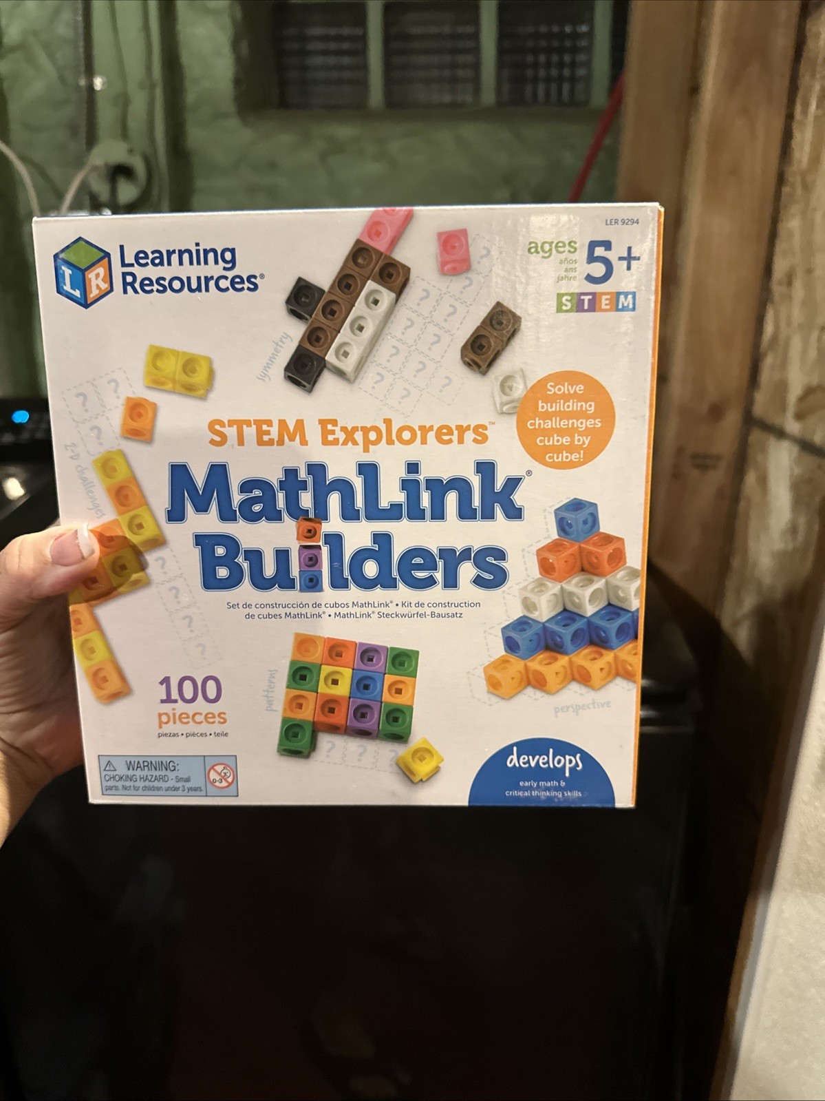 Learning Resources STEM Explorers MathLink Builders , 100 Pieces