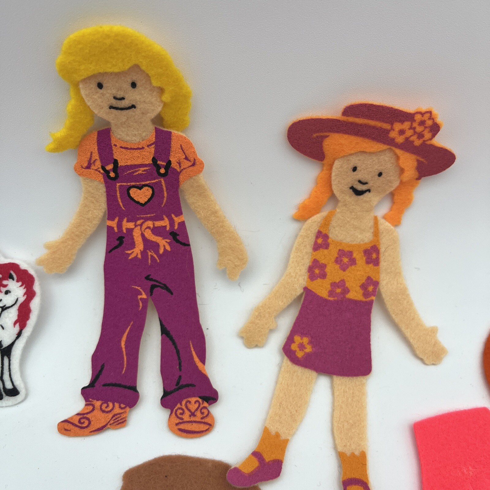 Vintage Felt Board Storyboard Figures & Characters Lot