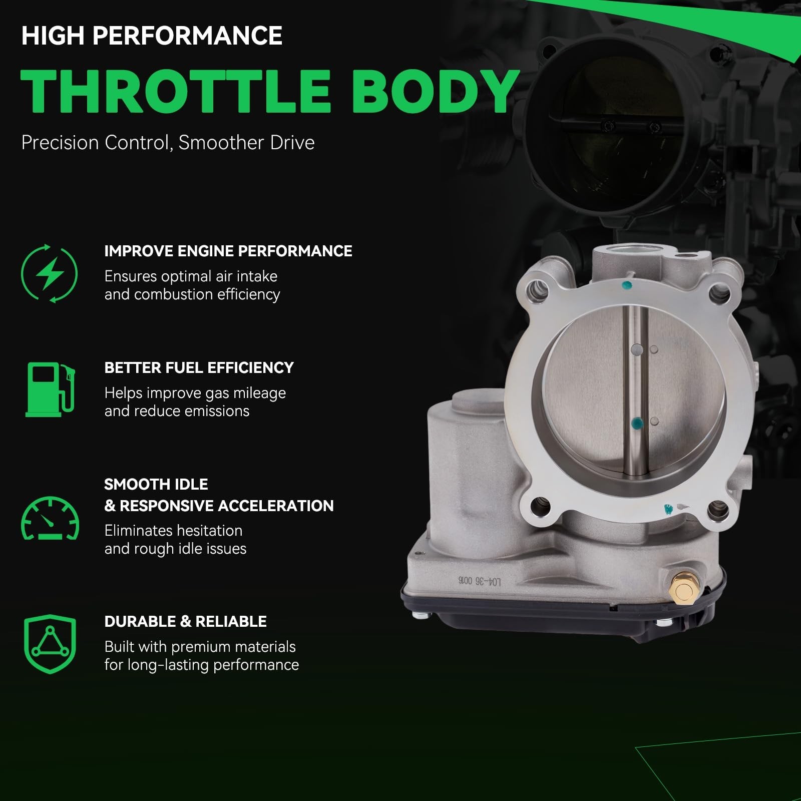 AUQDD S20068 Throttle Body Assembly (For 3.5L/3.7L Naturally Aspirated) Fit F…