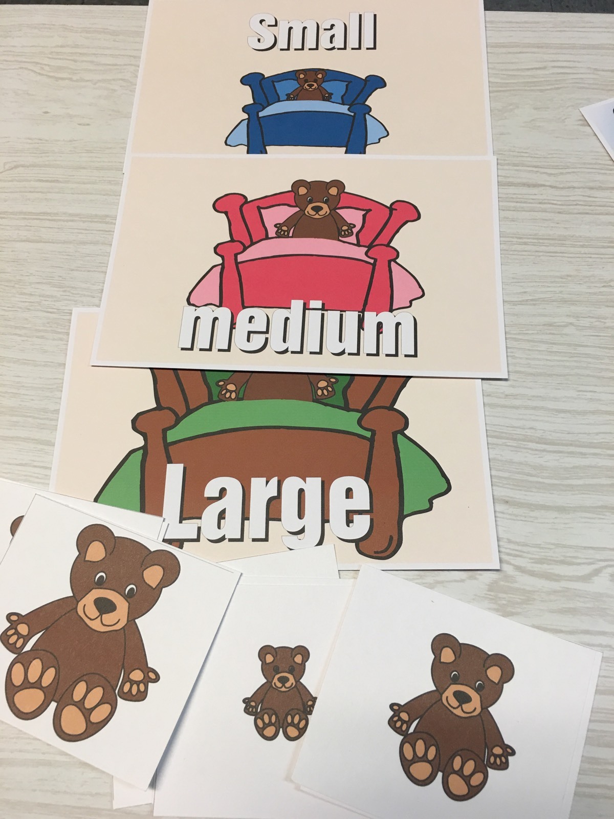 BEARS -THEMED Learning Activities Package – LAMINATED – Teaching supplies