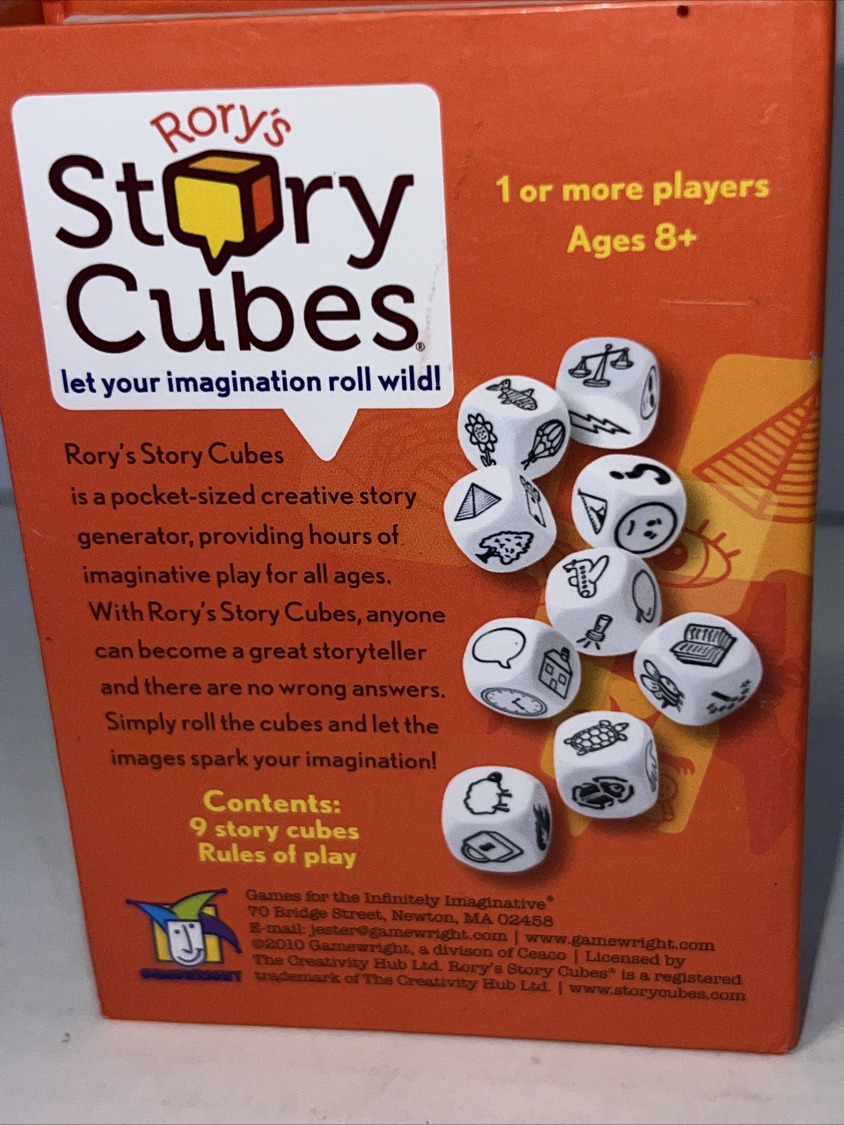 Rory’s Story Cubes Gamewright Classic Dr Toy 10 Best Games Winner! NEW!!