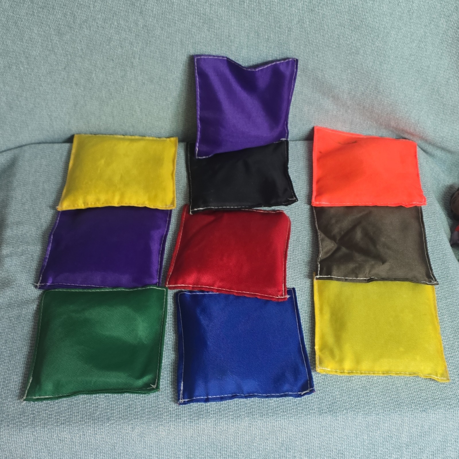 Numbered Bean Bags 1-10 Multicolor Kids Math Learning Counting Set of 10