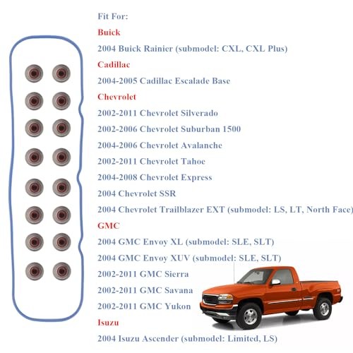 CS9284 Head Gasket Set with Cylinder Head Bolts Kit Compatible with 2002-2011