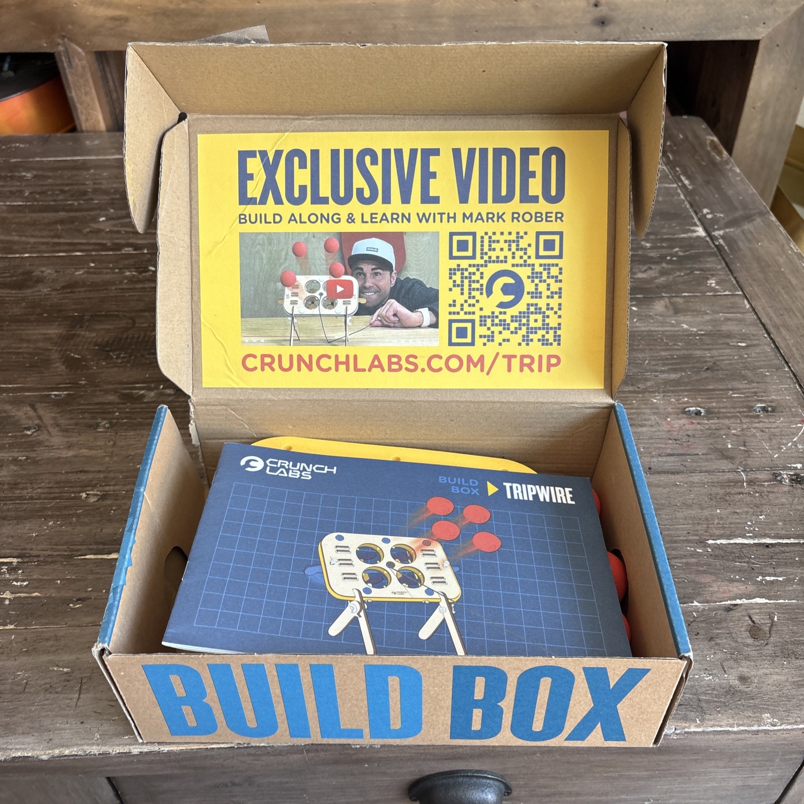 Crunch Labs Box by Mark Rober Tripwire New Open Box Build Engineer