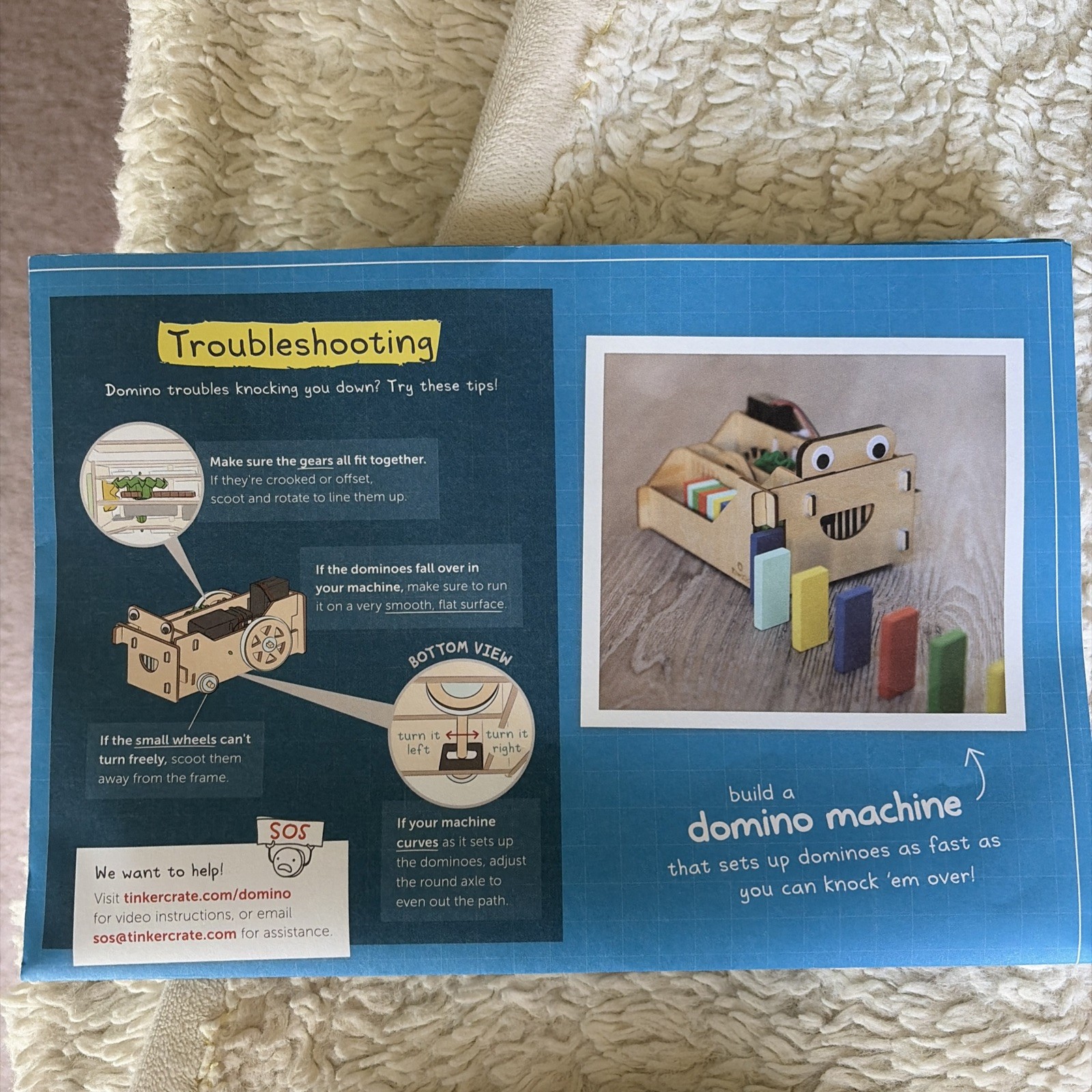 KiwiCo Educational Domino Machine Building Kit ( Open Box) Unmade