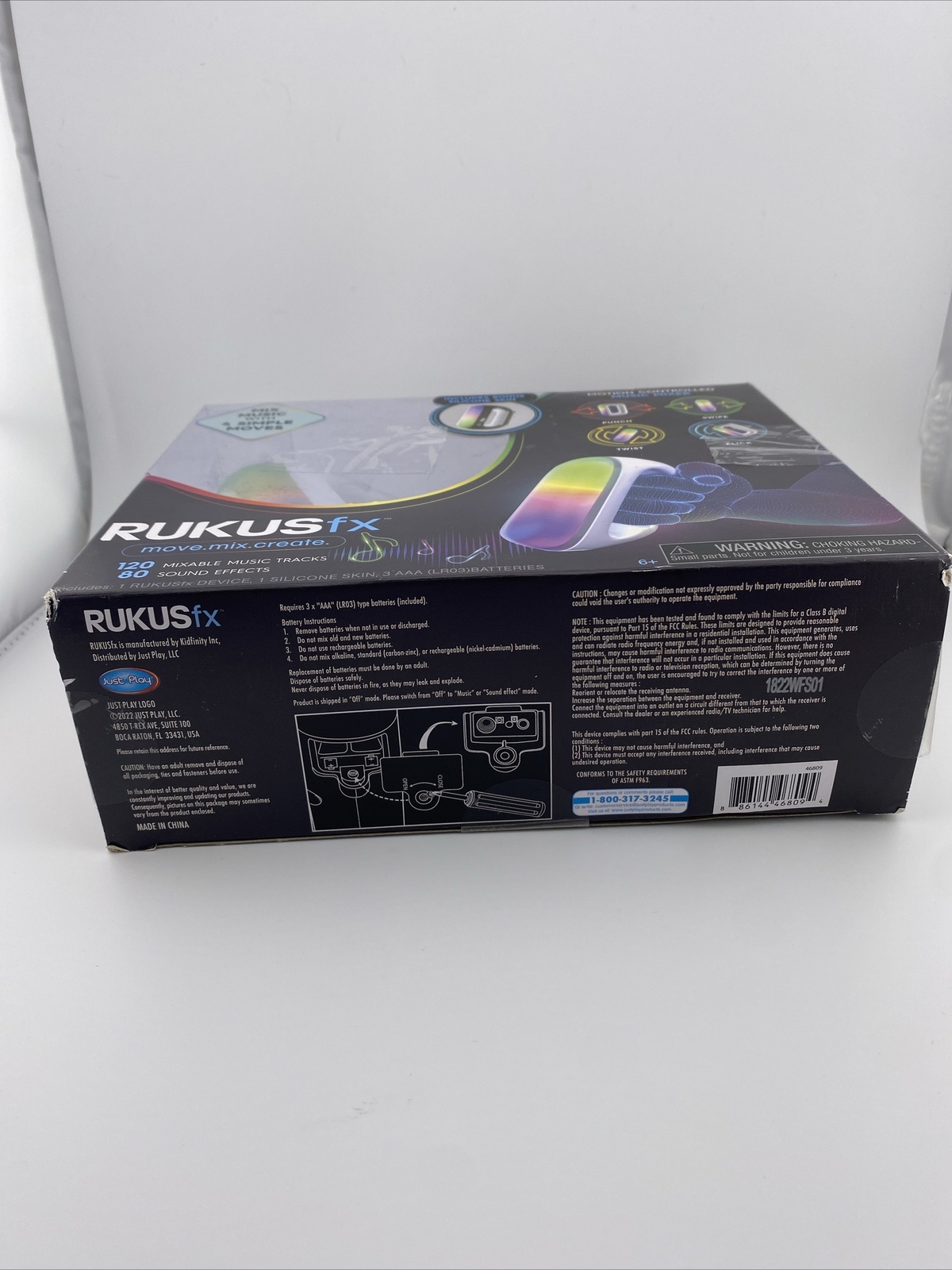New RUKUSfx Motion Controlled Music Mixer 120 Tracks 80 Sound Effects Just Play