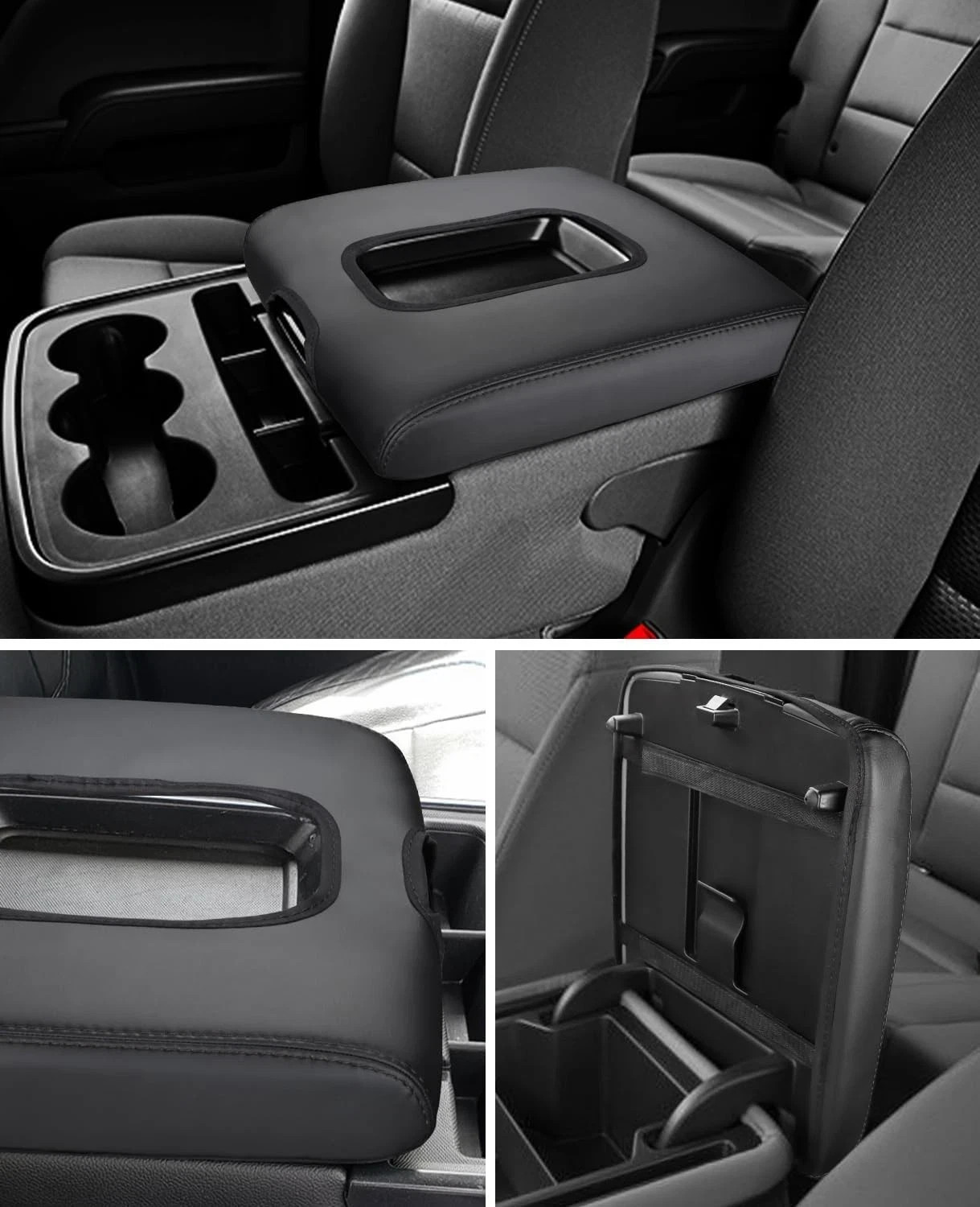 INTGET Center Console Armrest Cover for Chevy Silverado & GMC Sierra Accessories