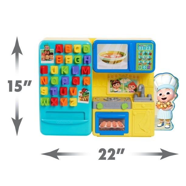 CoComelon Learning Kitchen, Learning & Education 34 Piece Kids Toy Playset NEW