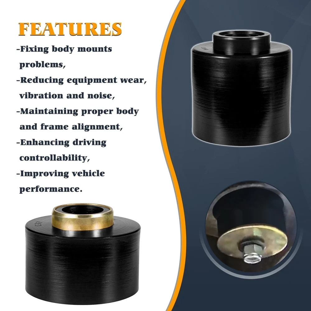 Body Cab Mount Bushings Kit Compatible With Ford F150 F250 F350 2WD 4WD 1980-…